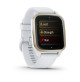 Venu Sq2 – Music Edition - Cream Gold Aluminium Bezel with White Case and Silicone Band - 010-02700-11 - Garmin